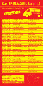 Wochenfahrplan SPIELMOBIL
